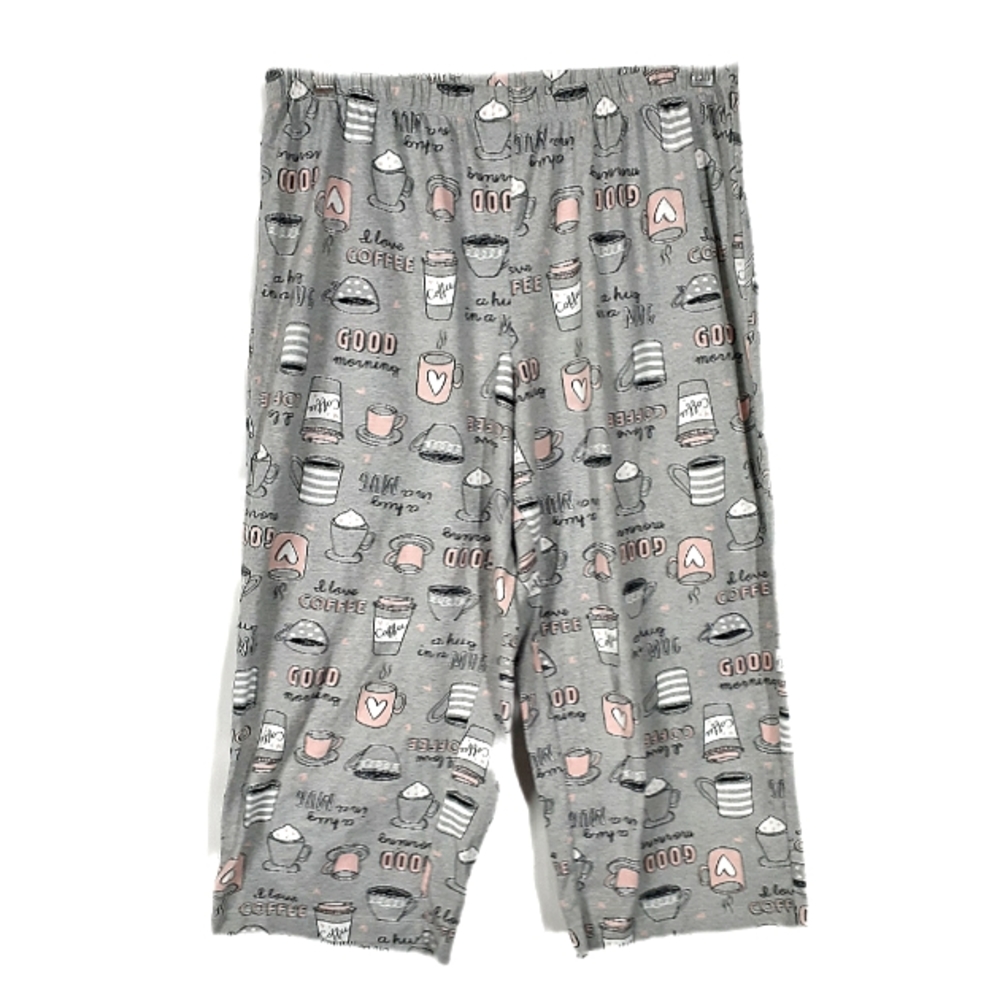 Coffee Print Capris By Secret Treasures